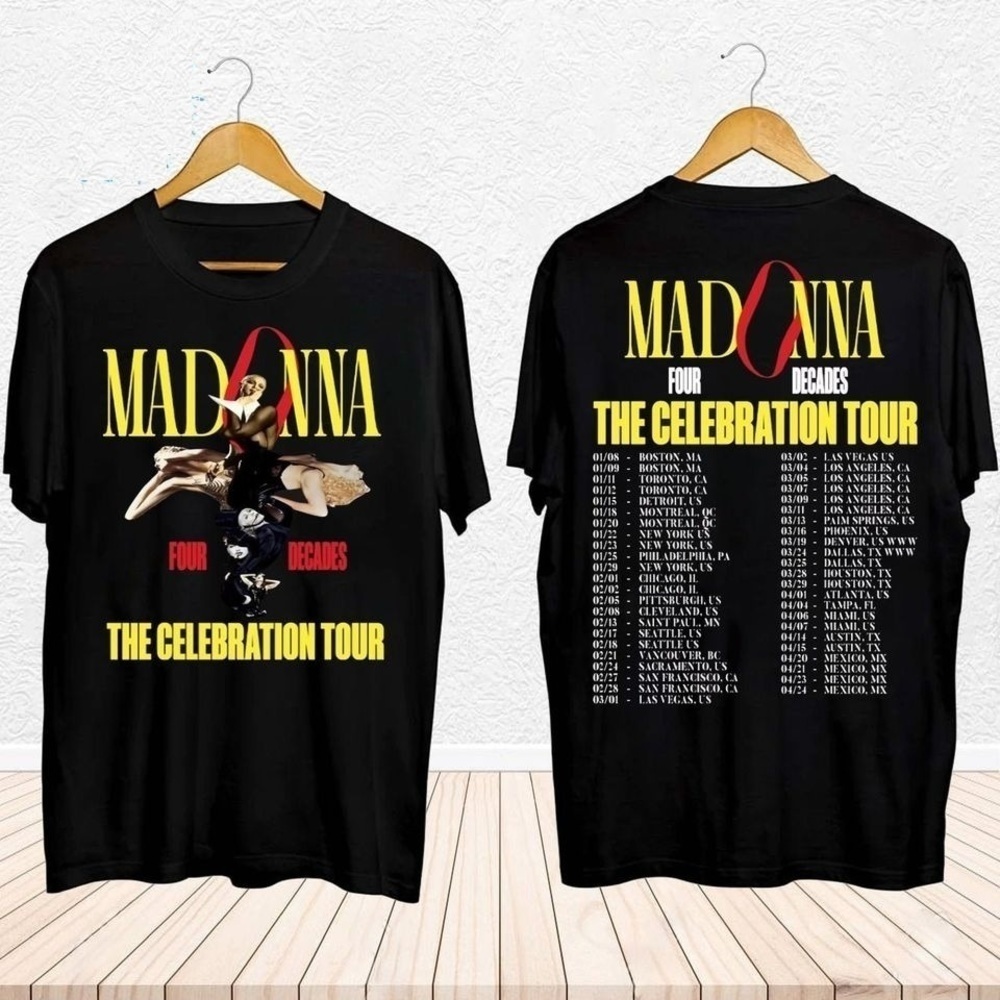 Madonna Tour Graphic Shirt Madonna The Celebration 2 Sided